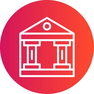 Modern yapı simgesinin vektör illüstrasyonu