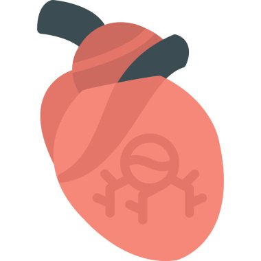 izole edilmiş kalp vektör tasarımı