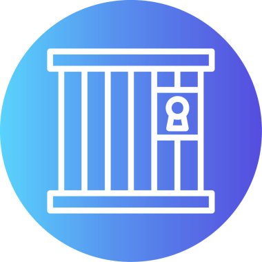 Bir kilit simgesinin vektör illüstrasyonu