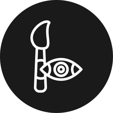 Bir göz simgesinin vektör illüstrasyonu