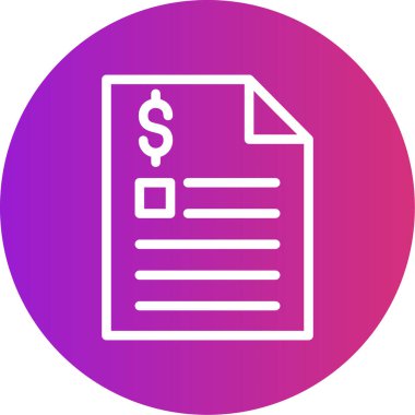 Belge. Web simgesi basit illüstrasyon