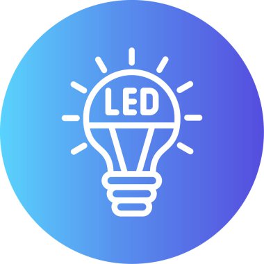 Ampul. Web simgesi basit illüstrasyon