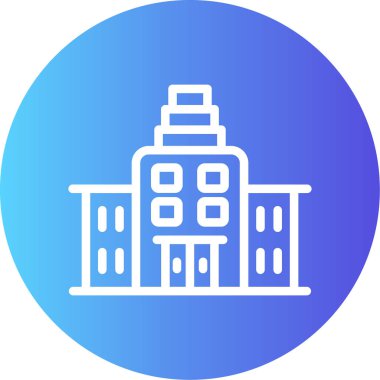 bina simgesi, vektör illüstrasyonu