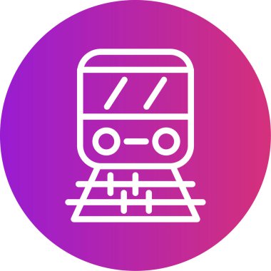 Vektör tren simgesi illüstrasyonu