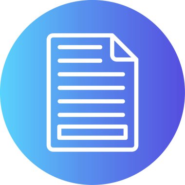 Belge. Web simgesi basit illüstrasyon