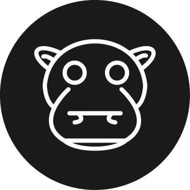 Moda tarzında izole edilmiş inek simgesi