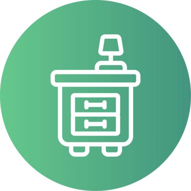 Eşsiz yazıcı vektör simgesi