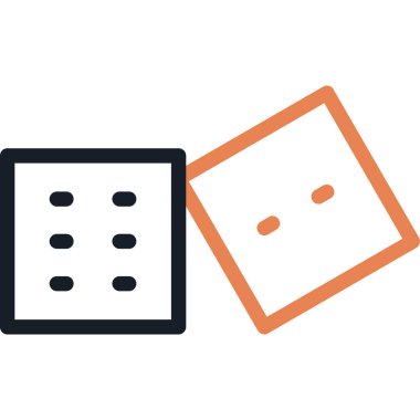 oyun denetimi renk simgesi, ana hatlı vektör çizimi