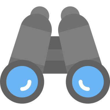 dürbünler düz vektör simgesi