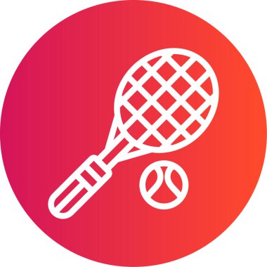 Modern b 'nin vektör illüstrasyonu tenis ikonundan yoksun