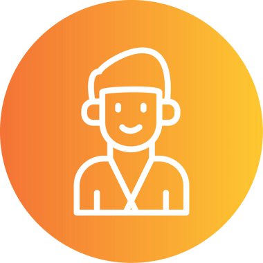 avatar. Web simgesi basit illüstrasyon