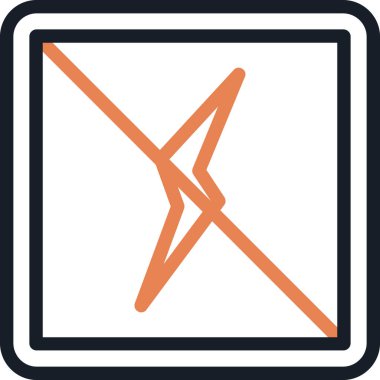 Ok. Web simgesi basit illüstrasyon