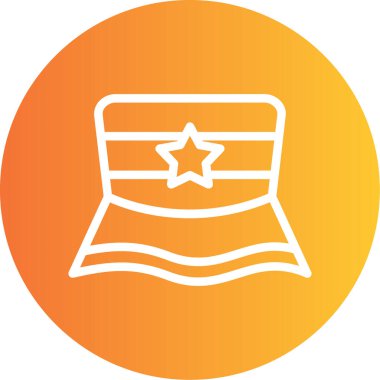 Yıldızlı bir yıldızın vektör simgesi