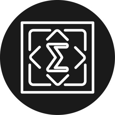 Modern bir simgenin vektör illüstrasyonu