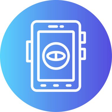 Akıllı telefon simgesinin vektör illüstrasyonu