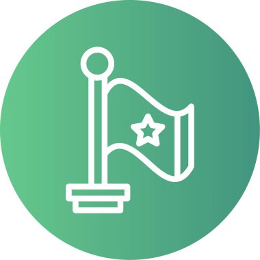 bayrak vektör simgesi modern basit illüstrasyon