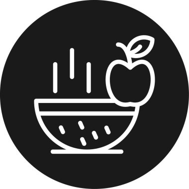 Yiyecek ve yiyeceklerin vektör illüstrasyonu