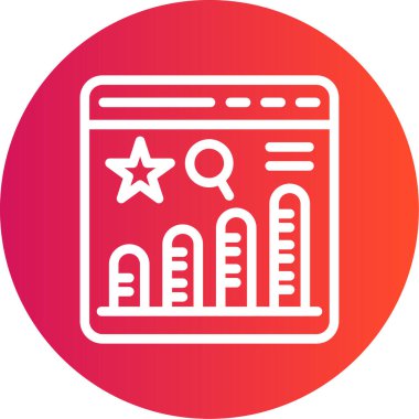 seo modern simgesinin vektör illüstrasyonu