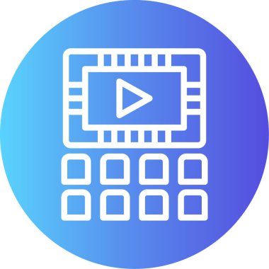 Oynayın. Web simgesi basit tasarım