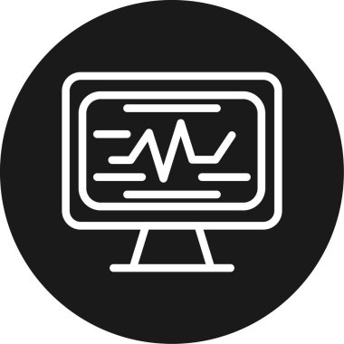 vektör lcd simgesi illüstrasyonu