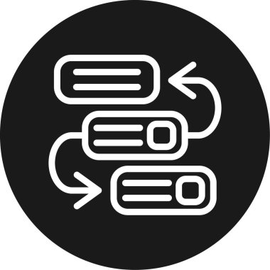 Modern simgenin vektör illüstrasyonu