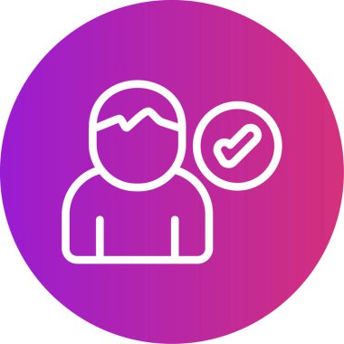 kullanıcı. Web simgesi basit illüstrasyon