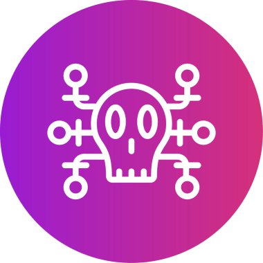 Kurukafa simgesi vektör illüstrasyonu