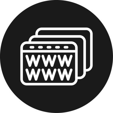 tarayıcı web simgesi basit tasarım