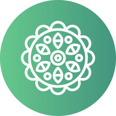 beautiful flower vector line icon