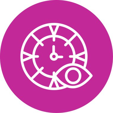 Saat simgesi, basit illüstrasyon