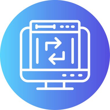 seo modern simgesinin vektör illüstrasyonu