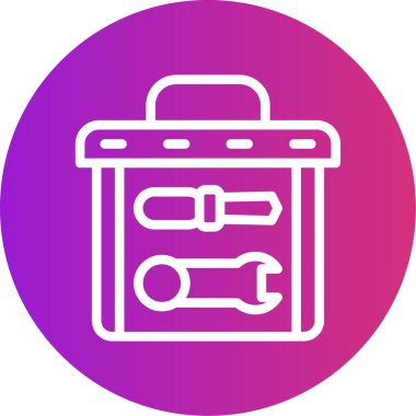 Bagaj simgesinin vektör illüstrasyonu