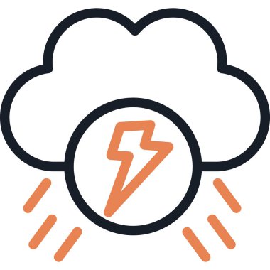 Bulut simgesi. Basit resimleme