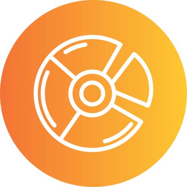 CD mi? Web simgesi basit illüstrasyon