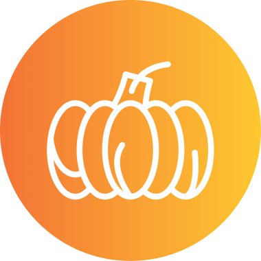 Balkabağı ikonu. Vektör İllüstrasyonu