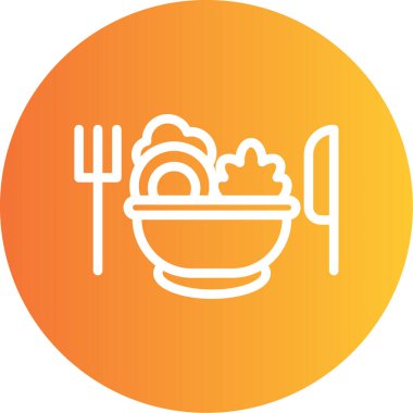 Gıda simgesinin vektör illüstrasyonu