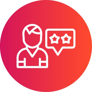 Basit vektör simgesi, kullanıcının illüstrasyonu