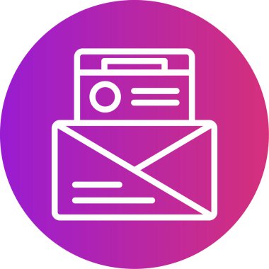 zarf simgesi vektör illüstrasyonu