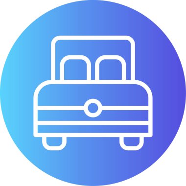 Çanta simgesinin vektör illüstrasyonu