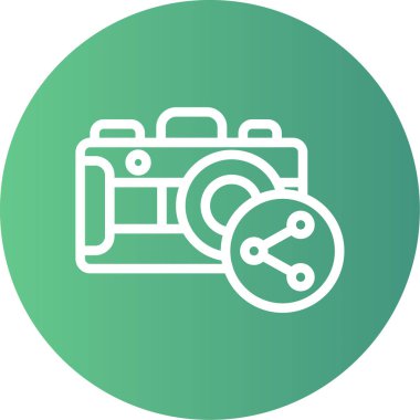 Fotoğraf kamerası vektör simgesi