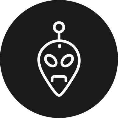 Bir Cadılar Bayramı simgesinin vektör illüstrasyonu