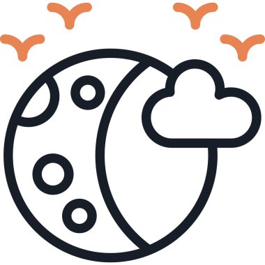 Bulut. Web simgesi basit tasarım