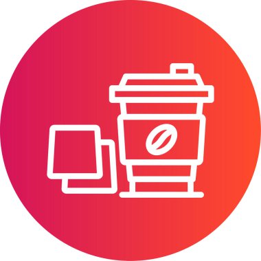 Vektör Kahve Simgesi illüstrasyonu