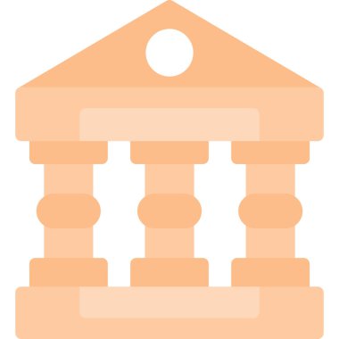 Bina inşaat simgesi düz biçimli