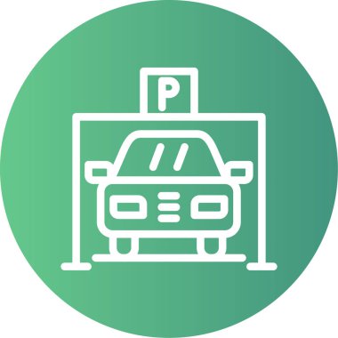 araba simgesi vektör illüstrasyonu