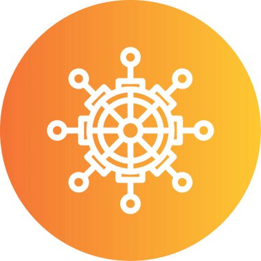 Teçhizat Web simgesi basit illüstrasyon