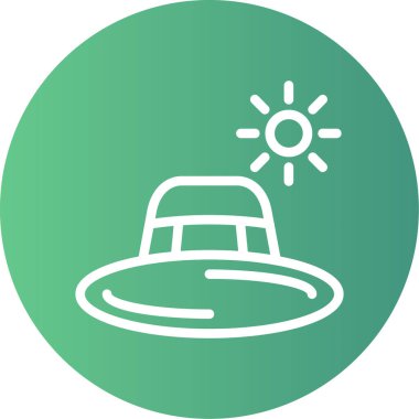 Güneş simgesi, vektör illüstrasyonu