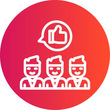 Sohbet simgesi, vektör çizimi