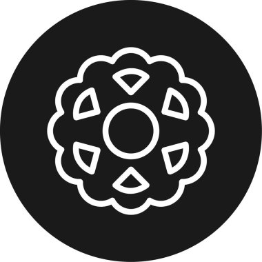 Modern b 'nin vektör illüstrasyonu çiçek simgesinden yoksun