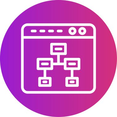 vektör lcd simgesi illüstrasyonu